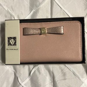 Anne Klein Light Pink Cell Phone Wallet